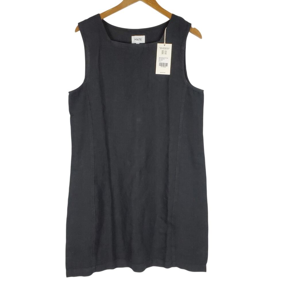 MATE the Label Black Sleeveless Mini Shift Dress